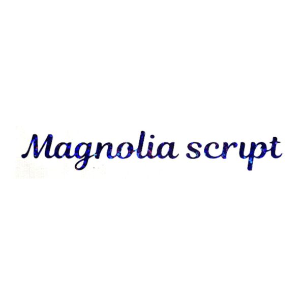 Écriture flocage magnolia script