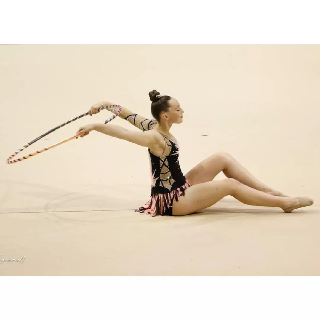 LIUHUO Justaucorps de gymnastique rythmique tendance rose confortable sport décontracté, bleu, XS