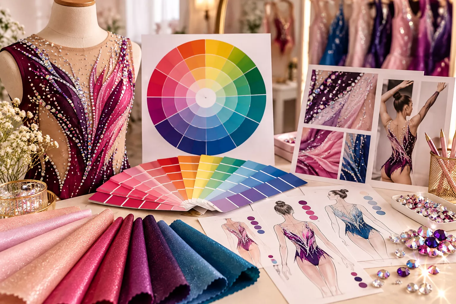 Atelier de couleurs pour justaucorps